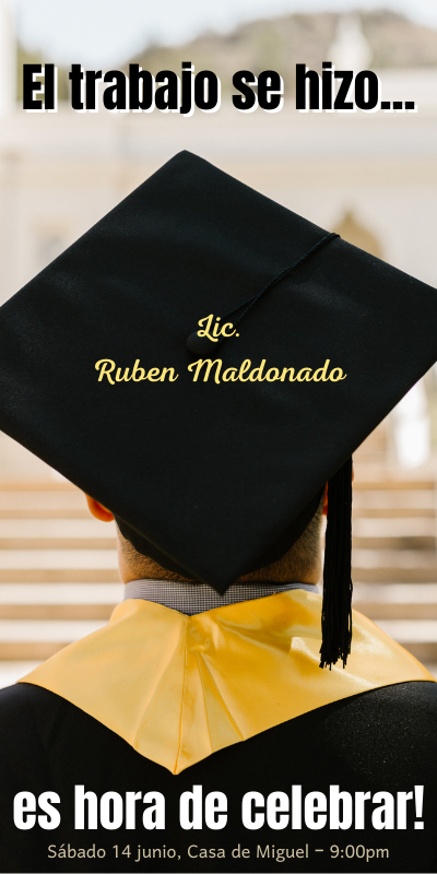 Invitacion - Graduacion - Invitacion Digital - Mi Tarjeta - Tarjeta Digital