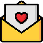 invitacion de corazon con sobre - Mi Tarjeta - Tarjeta Digital