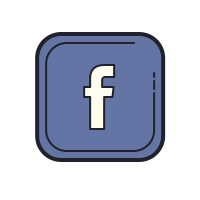 Facebook logo - black line image - Mi Tarjeta - Tarjeta Digital